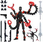 (Assembly Completed) 10 Packs Titan13 Action Figure Set, Dummy 13 3d Printed ActionFigure Toy Gifts for Kids, Robot 13 Action Figure Full Body Mechanical Doll Christmas Birthday Gift for Boys Girls