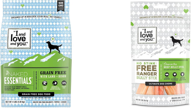 "I And Love And You" No Stink! Bully Stick + Naked Essentials Lamb & Bison Hover Image