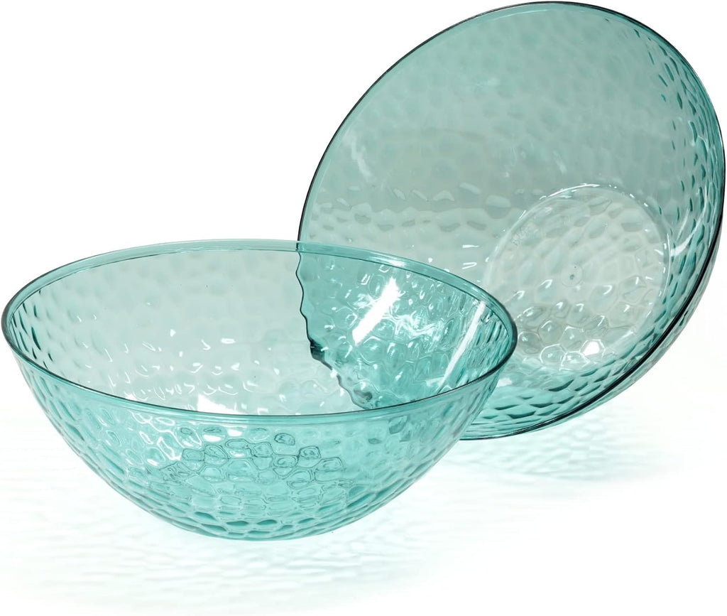 " OCCASIONS " 120 Plates Pack, Disposable Wedding Party Plastic Plates (7.5'' Appetizer/Dessert Plate, Rio in White & Pearled Green)