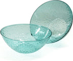 " OCCASIONS " 120 Plates Pack, Disposable Wedding Party Plastic Plates (7.5'' Appetizer/Dessert Plate, Rio in White & Pearled Green)