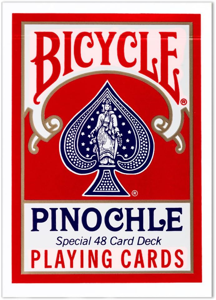 1 Dozen Pinochle Poker Playing Cards - 6 Blue & 6 Red Decks!