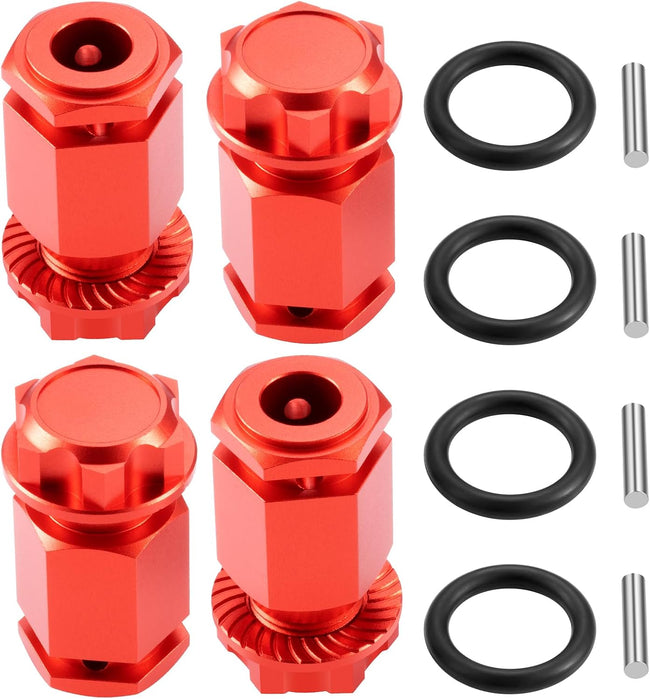+50MM Wheel Hex Hubs Adapters for 1/5 LOSI DBXL 2.0 RC Car Truck Upgrade Parts (Red) Hover Image