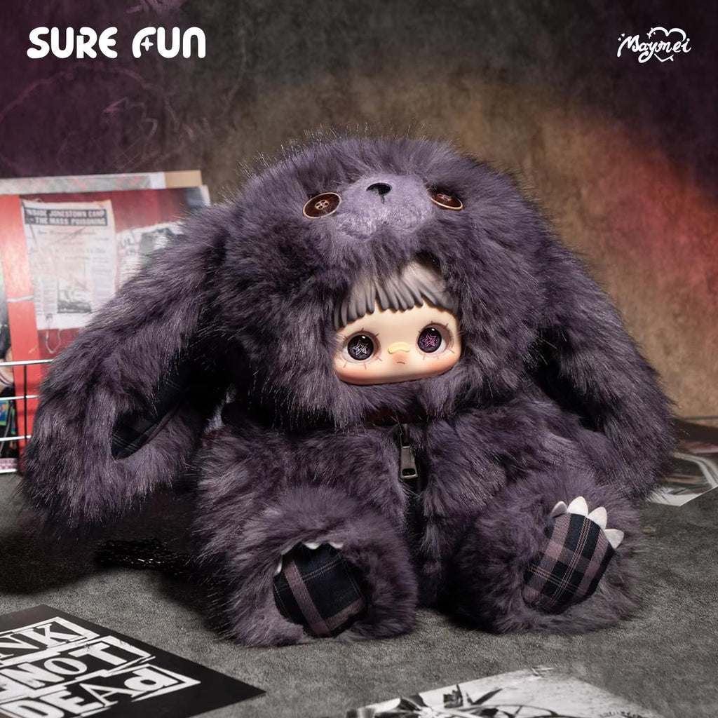 (Official License)Maymei Rebel Doll 400% Plush Blind Box Series - Kawaii Vinyl Plushie Backpack with Zipper Storage, Cute Mystery Stuffed Animals Toy, Edgy Punk Collectible Gift for Girls Women