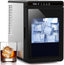 1.6" Crystal Clear Ice Maker Countertop-Produces 9 Clear Cubic Ice per Hour, 24H Timer, Self-Cleaning Countertop Ice Cube Maker with 5 Ice Cube Sizes for Whiskey & Cocktails, ETL Listed