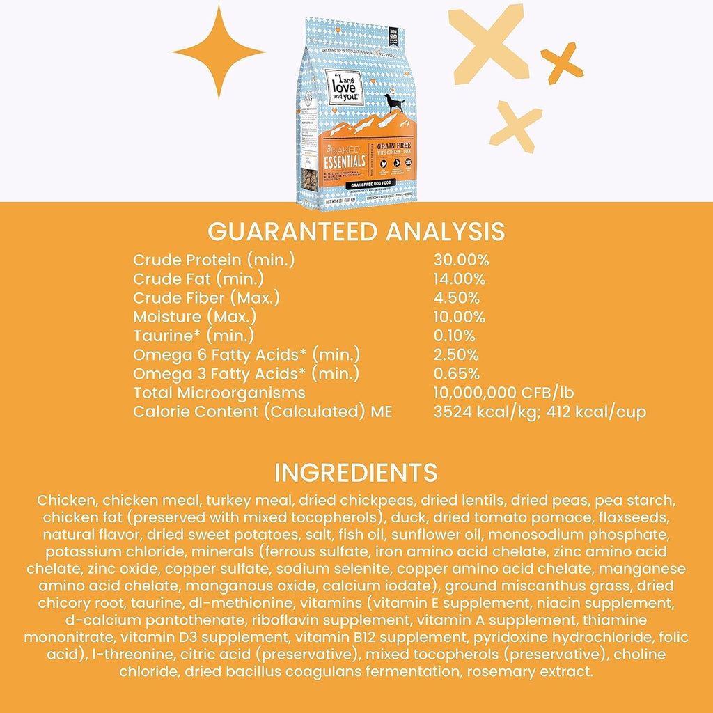 "I And Love And You" Naked Essentials Dog Food: Lamb & Bison + Chicken & Duck
