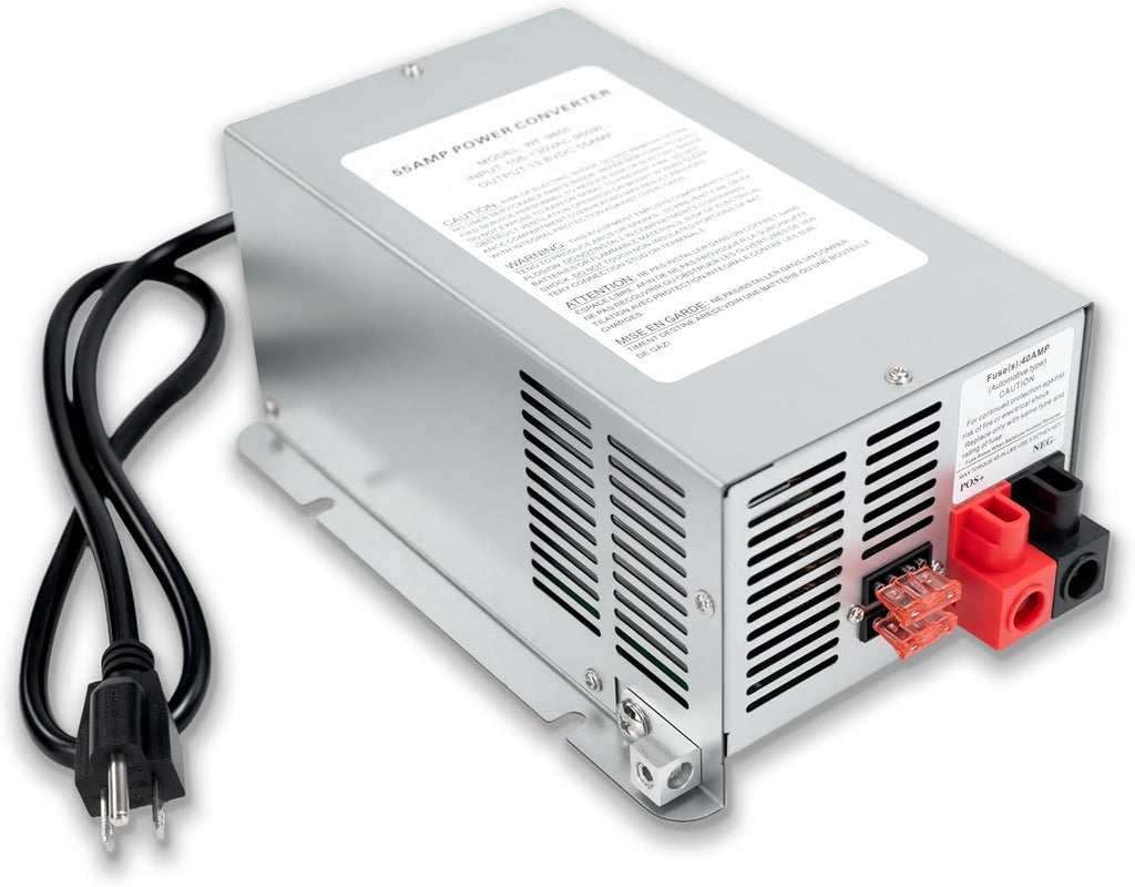 WF-9865-AD 65 Amp RV Power Converter Charger, Replace for RV Camper WF-9800 Series, WF-9865, WF-9865-AD, for Lead-Acid/Lithium Battery Three-Stage Charge Rv Converter 65 Amp