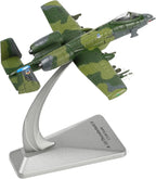 1/100 A-10 Thunderbolt II (Warthog) Attack Pre-Build Diecast Metal Aircraft Model Kits VX-23 Replica Military Plane for Display Collection or Gift
