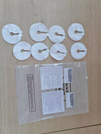 100 Pieces G Tube Pads G Tube Button Covers Peg Feeding Supplies Feeding Pads Holder Peritoneal Abdominal Soft Absorbent Button Covers Holder for Nursing Care