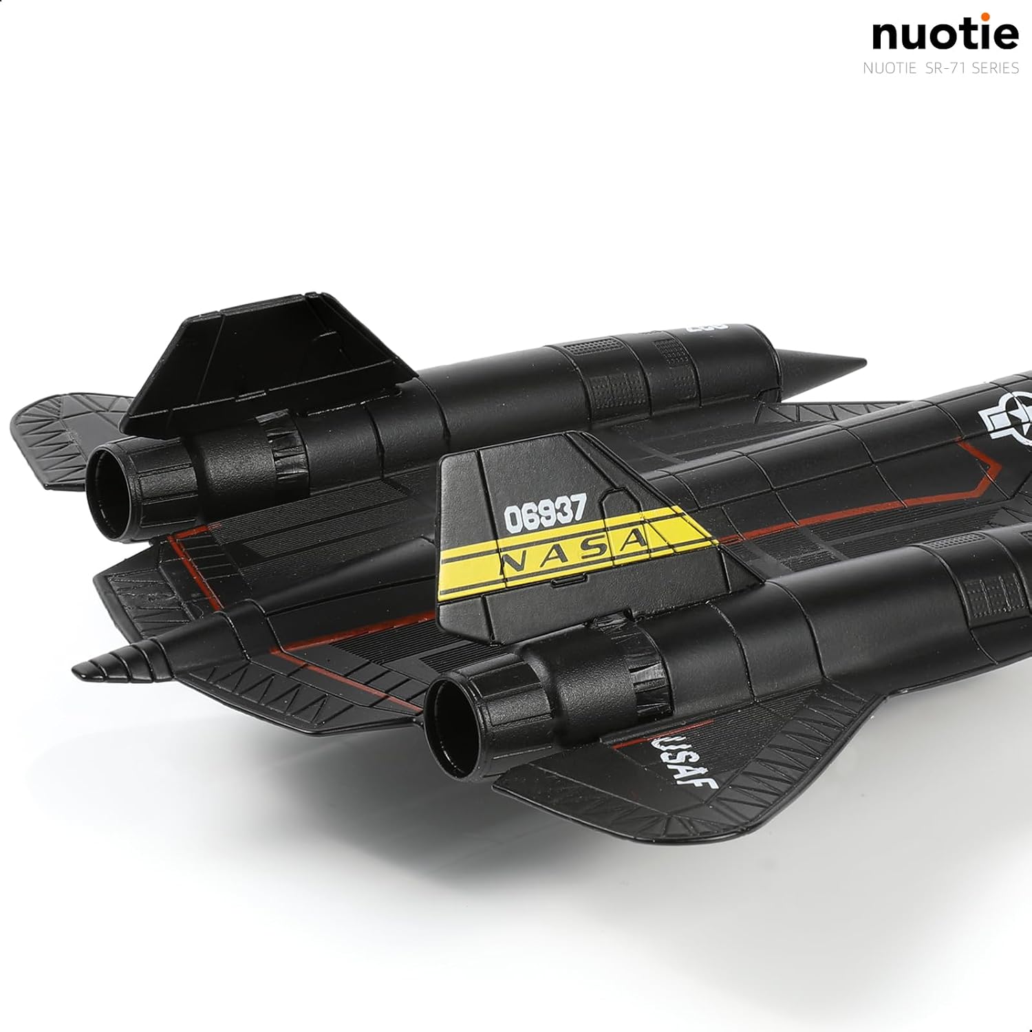 1/144 SR-71 Blackbird Diecast Metal Aircraft Model Kit Pre-Build Replica Military for Display Collection or Gift