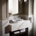 "KOHLER 31705-1-0 Chalice 22-3/4"" Oval Vessel Bathroom Vanity Sink Basin with Single Faucet Deck Hole, Bathroom Sinks Above Counter, White "