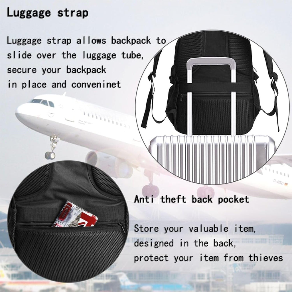 #7 Adult Backpacks Bag Laptop Bag Bookbag Usb Backpack 17 Inch For Daily