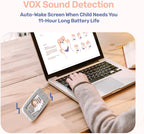1080P WiFi Baby Monitor with Camera and Audio, Pan-Tilt-Zoom Video Camera, 4'' IPS Screen, HD Night Vision, Motion & Cry Detection, 360° View, Temperature Sensor, Feeding Reminder, Lullabies
