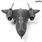 1/144 SR-71 Blackbird Diecast Metal Aircraft Model Kit Pre-Build Replica Military for Display Collection or Gift