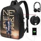 #10 Neymar Adult Backpacks Bag Laptop Bag Bookbag Usb Backpack 17 Inch For Daily