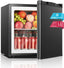 1.1 Cu.Ft Mini Freezer with Reversible Door, Ultra Quiet (43dB) Safe for Bedroom & Dorm, Countertop Size with Adjustable Temperature Control, Removable Shelf