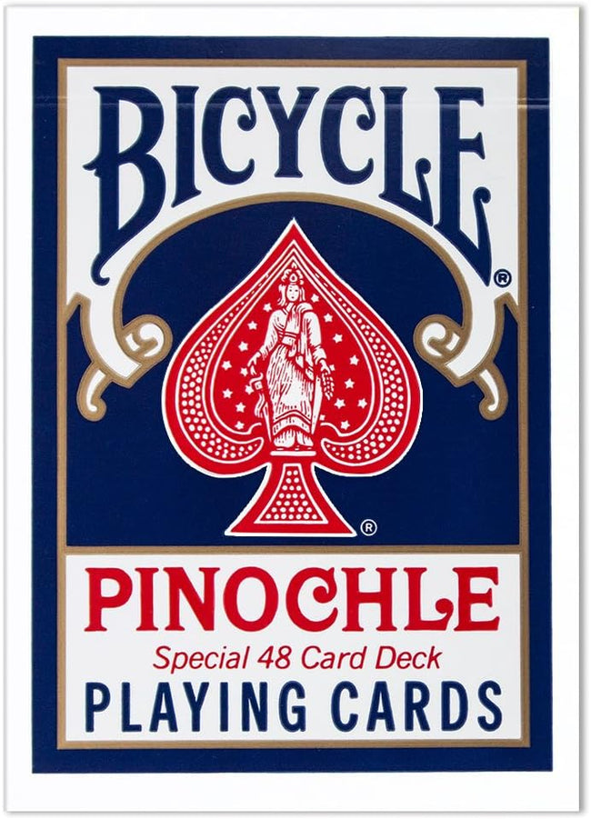 1 Dozen Pinochle Poker Playing Cards - 6 Blue & 6 Red Decks! Main Image