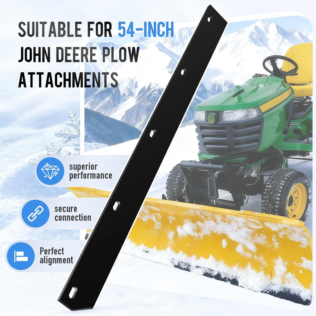 1/2" Poly Cutting Edge for Snow Plow, John Deere Snow Plow Attachment Direct Replacement 54” Snow Plow Model M75674,Easy Installation