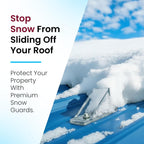10 Pack Snow Guards for Metal Roofs – with Perfect Seal Gaskets & Screws – Heavy-Duty Polycarbonate Roof Snow Stops Prevent Sliding Snow & Ice | Made in USA