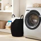 105L Extra Large Laundry Hamper Basket by Fiona's magic, Woven Tall Clothes Hamper for Storage Blanket, Toys and Dirty Cothes in Bedroom and Living Room Organizer, Brown & Black