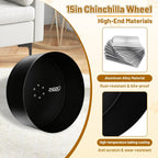 15" Silent Chinchilla Running Wheel, Aluminum Alloy Exercise Wheel, Quiet Ball Bearing, Suitable for Chinchillas, Hamsters, Hedgehogs, Syrian Hamsters and Other Small Pets