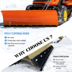 1/2" Poly Cutting Edge for Snow Plow, John Deere Snow Plow Attachment Direct Replacement 54” Snow Plow Model M75674,Easy Installation