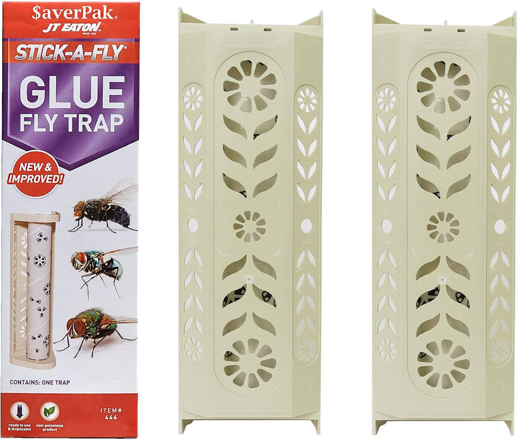 $averPak 4 Pack - JT Eaton Stick-A-Fly Glue Fly Stick Traps