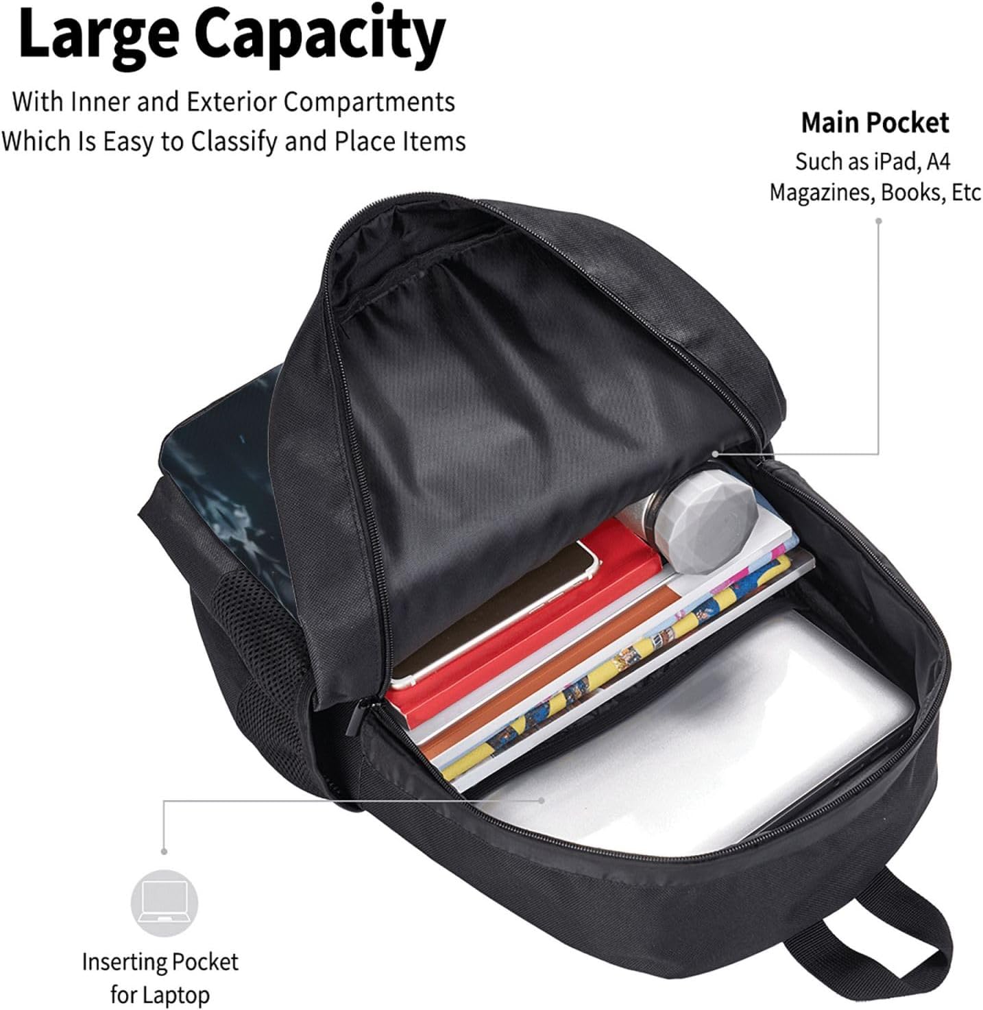 #7 Adult Simplicity Backpacks Bag Laptop Bag Bookbag Backpack 16.5 Inch For Daily