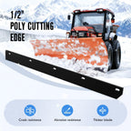 1/2" Poly Cutting Edge for Snow Plow, John Deere Snow Plow Attachment Direct Replacement 54” Snow Plow Model M75674,Easy Installation