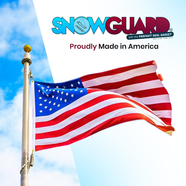 10 Pack Snow Guards for Metal Roofs – with Perfect Seal Gaskets & Screws – Heavy-Duty Polycarbonate Roof Snow Stops Prevent Sliding Snow & Ice | Made in USA Main Image