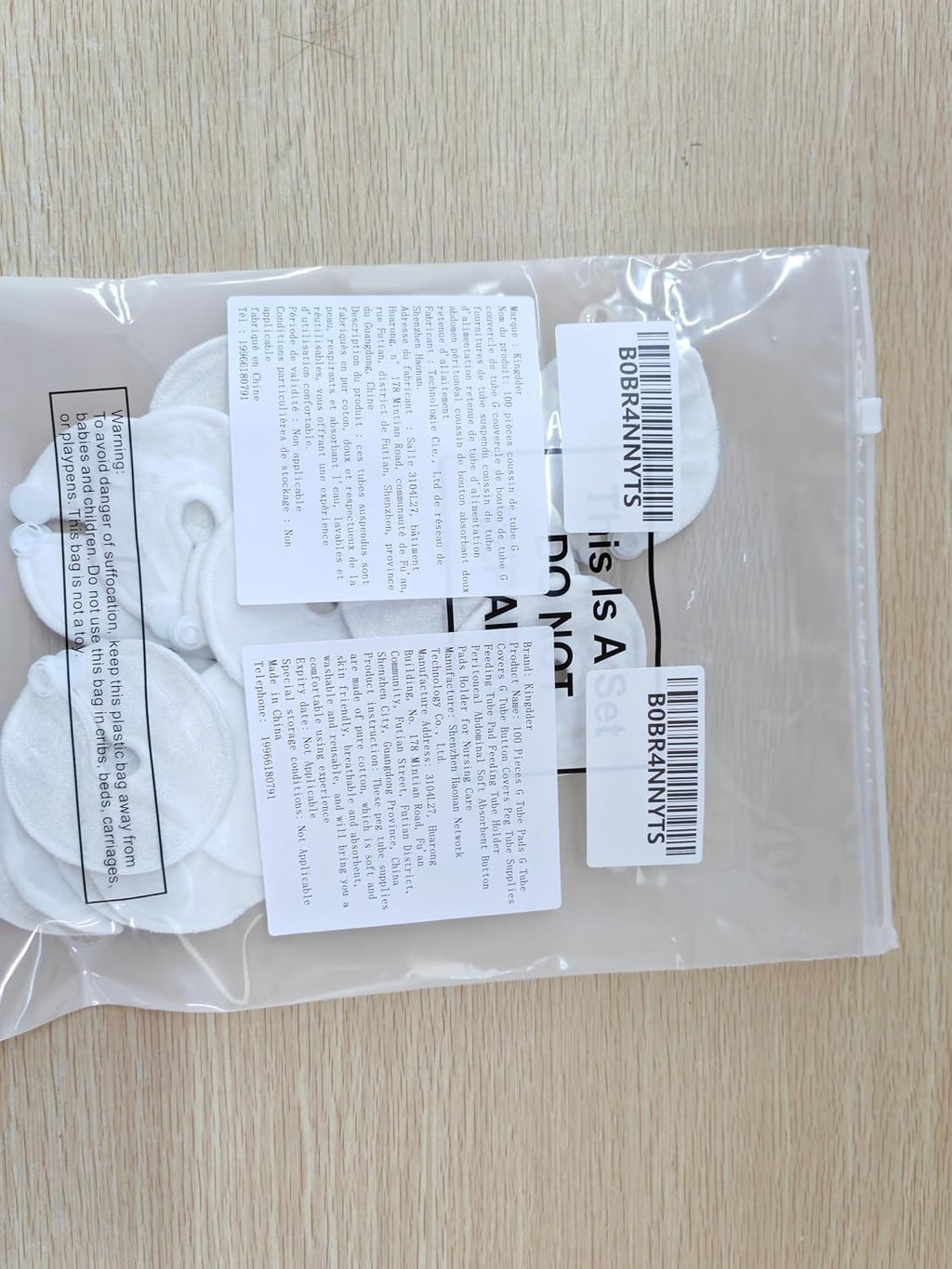 100 Pieces G Tube Pads G Tube Button Covers Peg Feeding Supplies Feeding Pads Holder Peritoneal Abdominal Soft Absorbent Button Covers Holder for Nursing Care