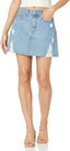 The Drop Ansh Distressed Denim Mini Skirt