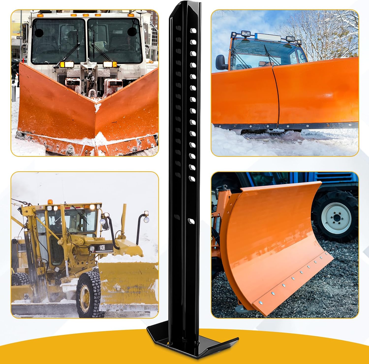 1 Pack Heavy Duty Snow Plow Jack Leg Stand 31.5 Inch, Compatible with Fisher #27462, Exact Replacement for Fisher OEM Part 27462