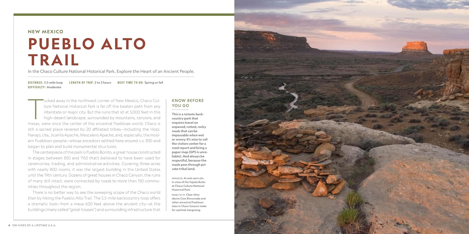 100 Hikes of a Lifetime U.S.A.: The Country's Ultimate Scenic Trails (100 of a Lifetime)      Hardcover – April 7, 2026