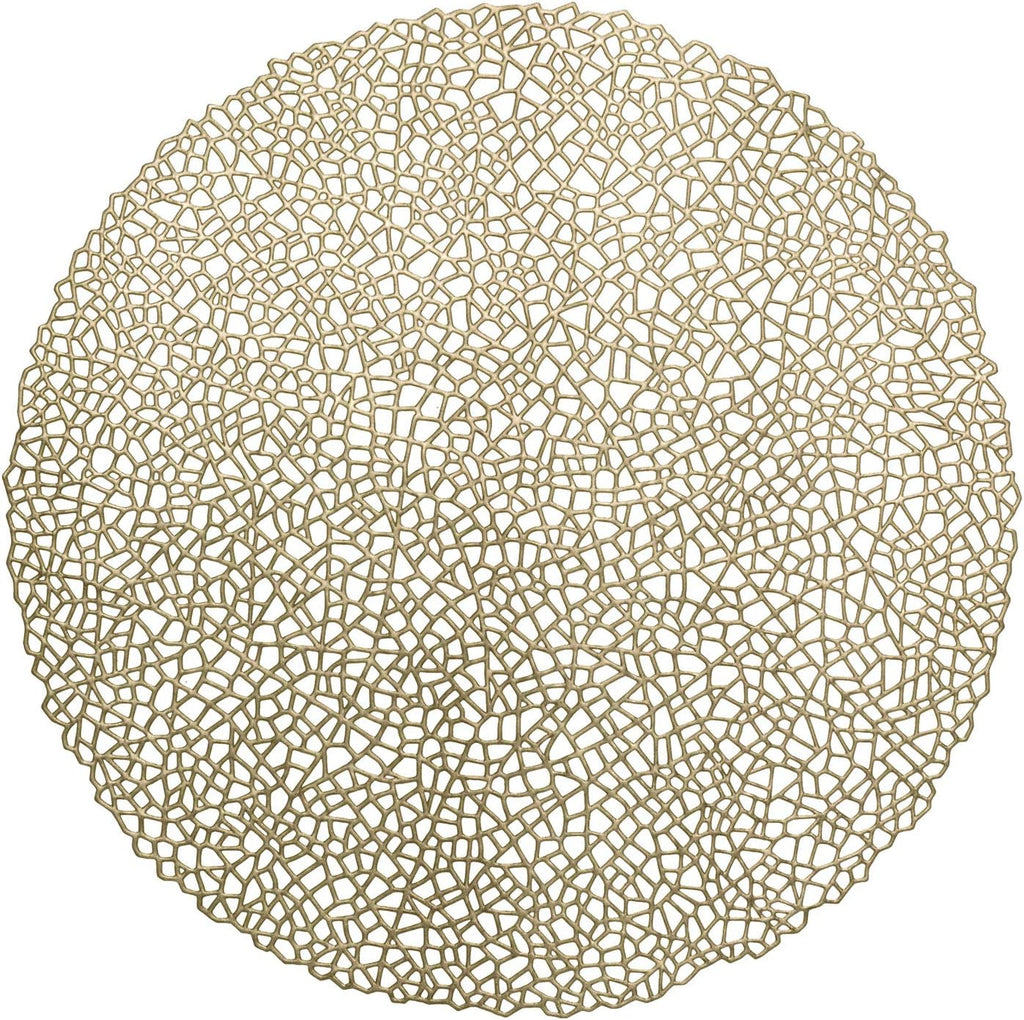 " OCCASIONS " 120 Pieces Pack Pressed Vinyl Metallic Placemats/Wedding Accent Centerpiece Placemat (Mystique, Silver)