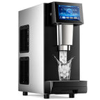 100LBS/24H High Output - Commercial Ice Maker with 20LBS Storage Bin - Dual Water Inlets, 36 Ice Cubes/Cycle, 15" Compact Undercounter/Freestanding Design - Self-Cleaning for Home Bars, Outdoor