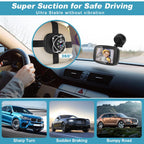 1080P Baby Car Mirror, Shybaby 4.3" Baby Car Camera Monitor with 170° Wide View, HD Night Vision Function and Reusable Sucker Bracket, Safety Rear Facing Cars Set Camera for Infants Kids Toddlers
