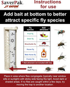 $averPak 4 Pack - JT Eaton Stick-A-Fly Glue Fly Stick Traps