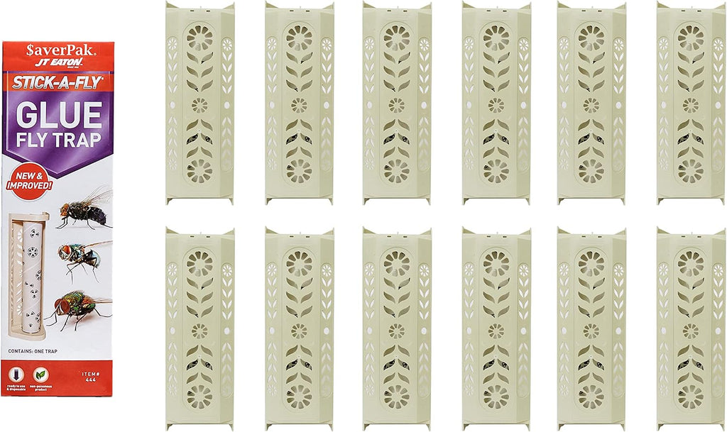 $averPak 4 Pack - JT Eaton Stick-A-Fly Glue Fly Stick Traps