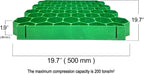 ( 1.9" Depth Permeable Grass Pavers for Your Grass Parking Lots, Access Roads, driveways, fire Lanes, RV and Boat Storage Pads - (Pack of 4-11 Sf) (Green)