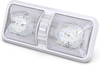10 Pack RV LED Ceiling Double Dome Light Fixture with ON/OFF Switch Interior Lighting for Car/RV/Trailer/Camper/Boat DC 12V Natural White 4000-4500K 48X2835SMD
