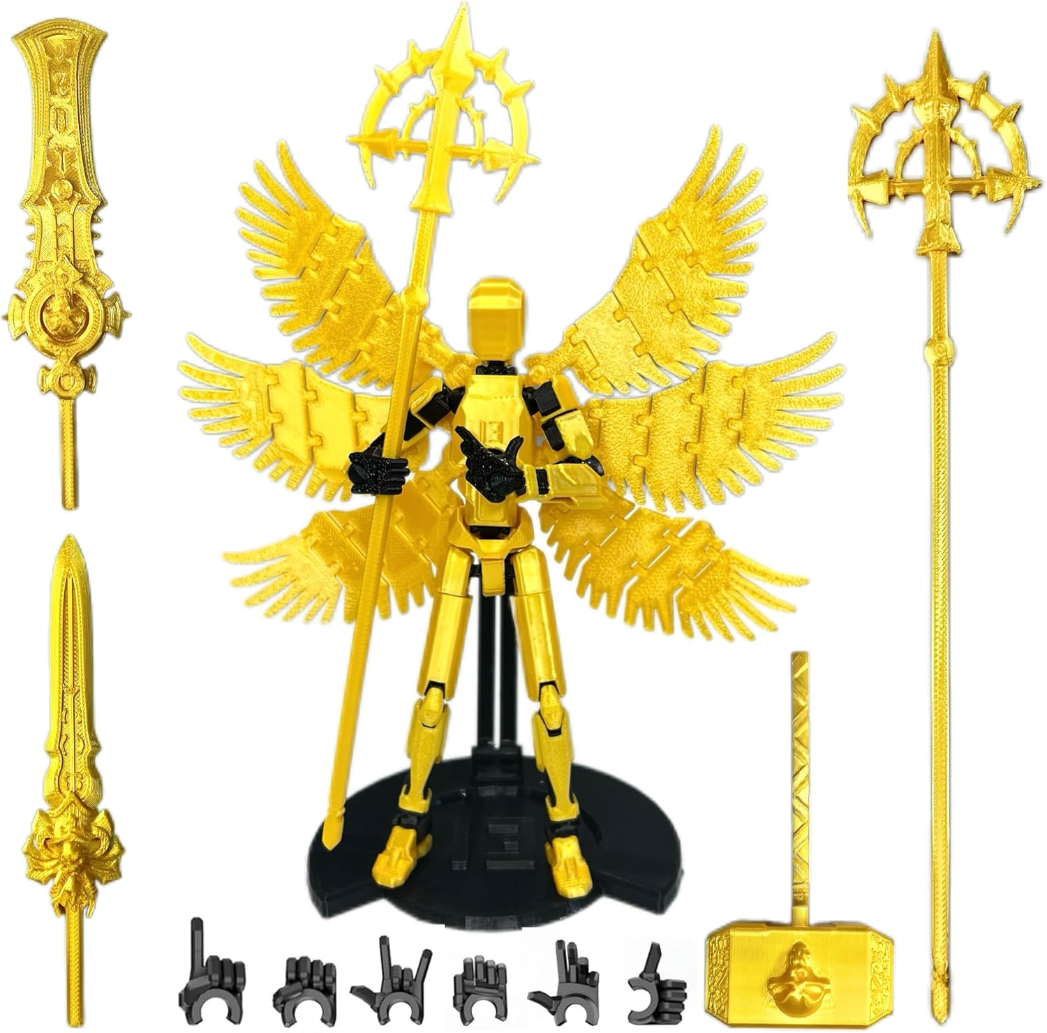 (Assembly Completed) 10 Packs Titan13 Action Figure Set, Dummy 13 3d Printed ActionFigure Toy Gifts for Kids, Robot 13 Action Figure Full Body Mechanical Doll Christmas Birthday Gift for Boys Girls