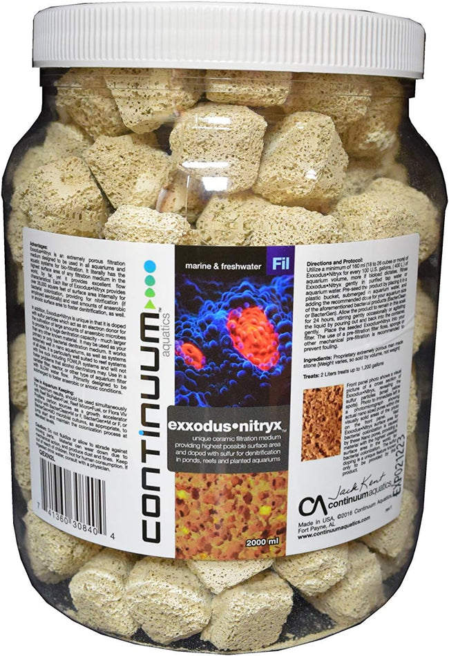 "Exxodus-Nitryx", High porosity filtration medium, 2 Liter Hover Image