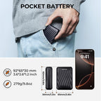Heated Jacket Battery Pack - Power Bank with LED Display and 2 Adapter Cables for Wulcea, ULUSERN, Genovega, and Other Outdoor Heating Coat