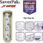 $averPak 4 Pack - JT Eaton Stick-A-Fly Glue Fly Stick Traps