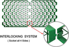 ( 1.9" Depth Permeable Grass Pavers for Your Grass Parking Lots, Access Roads, driveways, fire Lanes, RV and Boat Storage Pads - (Pack of 4-11 Sf) (Green)