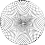 " OCCASIONS " 120 Pieces Pack Pressed Vinyl Metallic Placemats/Wedding Accent Centerpiece Placemat (Mystique, Silver)