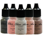 "Fall in Love Collection" 5 Shades of Glam Air Airbrush Makeup Water-based Formula Last Over 18 Hours (For All Skin Types)