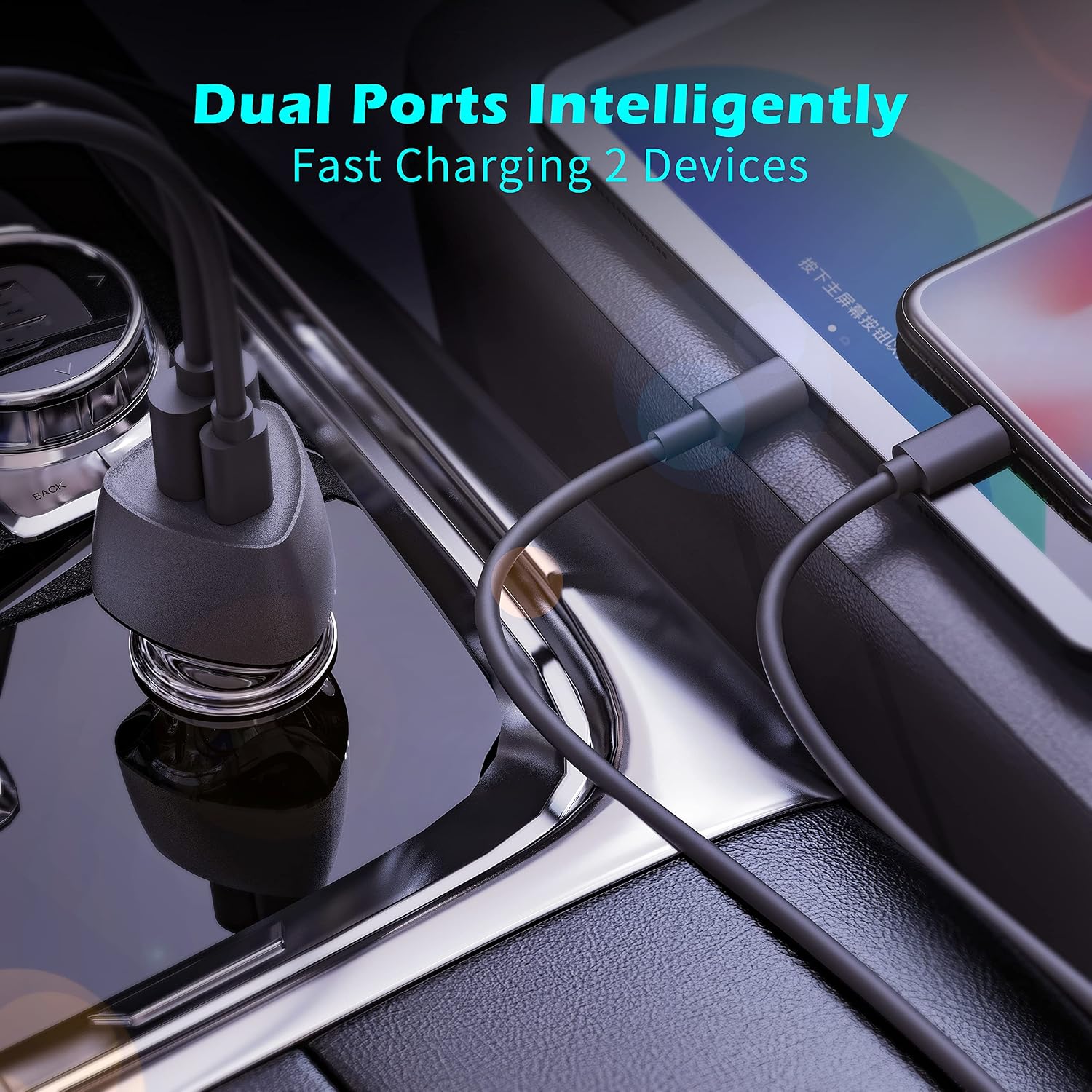 (10pack) SUNDA USB C Fast Car Charger 51W Dual Ports PD/PPS&QC3.0, Cell Phone Automobile Chargers, for Apple Smart-Phones and Android Car Charger, Compatible with iPhone 16/15 Pro/14 Mini/iPhone 13