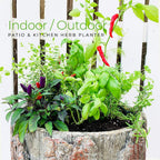 Large Hollow Log Planter. Outdoor Garden, Yard & Porch Pot. Tall Tree Stump Well Pump Cover. Weatherproof, Rustic, Natural Looking Deck & Patio Decor. Better Than a Fake Rock.