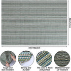 1.5 x 2 Yard Woven Sling Vinyl Mesh Fabric Jacquards PVC Sling Fabric for DIY Upholstery & Crafts, Patio Furniture Repair, 54 x 72 Inch
